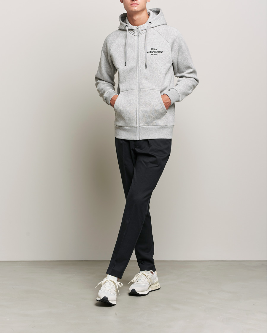 Herre | Trøjer | Peak Performance | Original Zip Hoodie Grey