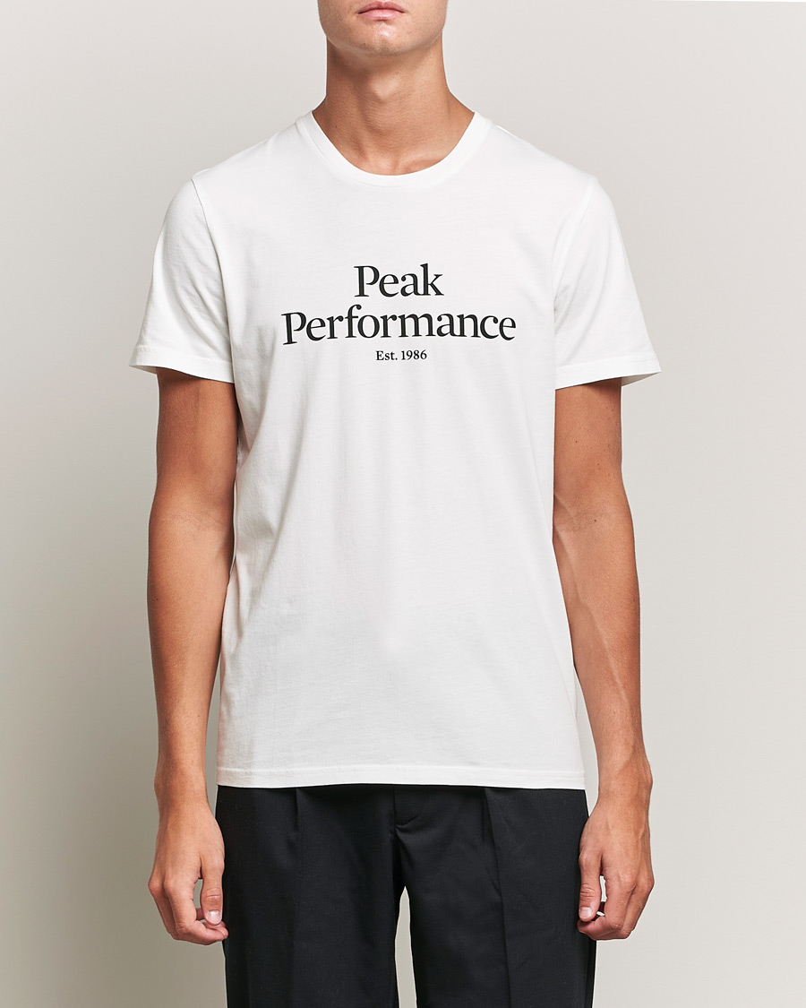Herre | T-Shirts | Peak Performance | Original Tee Off White
