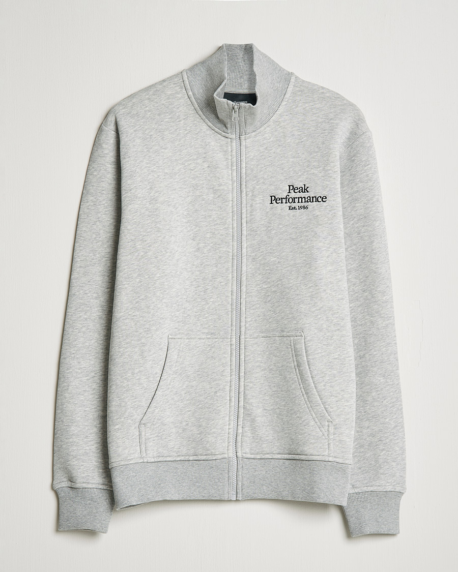 Herre | Trøjer | Peak Performance | Original Zip Grey