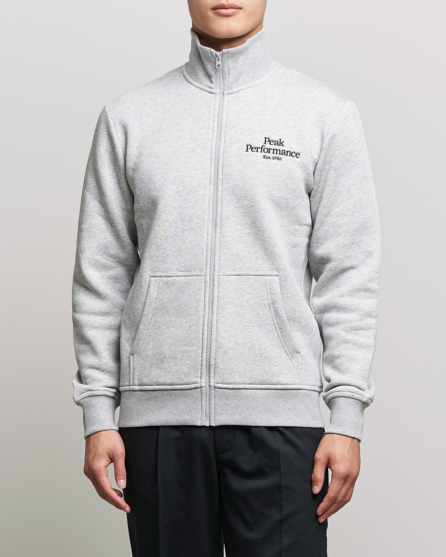 Herre | Trøjer | Peak Performance | Original Zip Grey