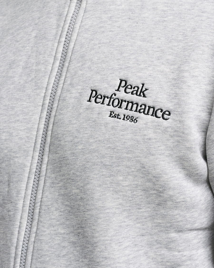 Herre | Trøjer | Peak Performance | Original Zip Grey