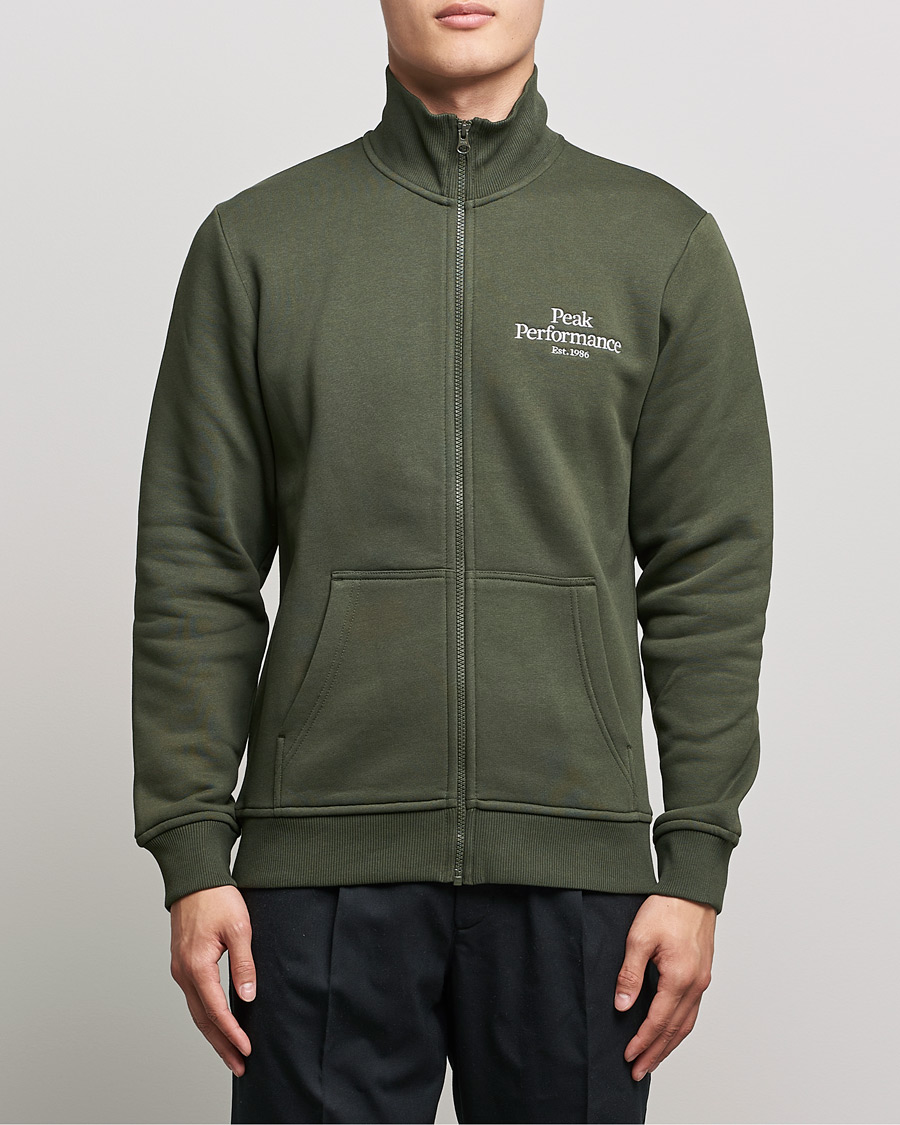 Herre | Trøjer | Peak Performance | Original Zip Forest Night
