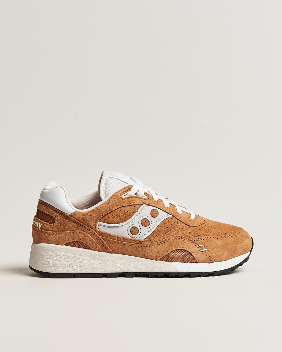 Herre | Saucony Shadow 6000 Suede Sneaker Khaki | Saucony | Shadow 6000 Suede Sneaker Khaki