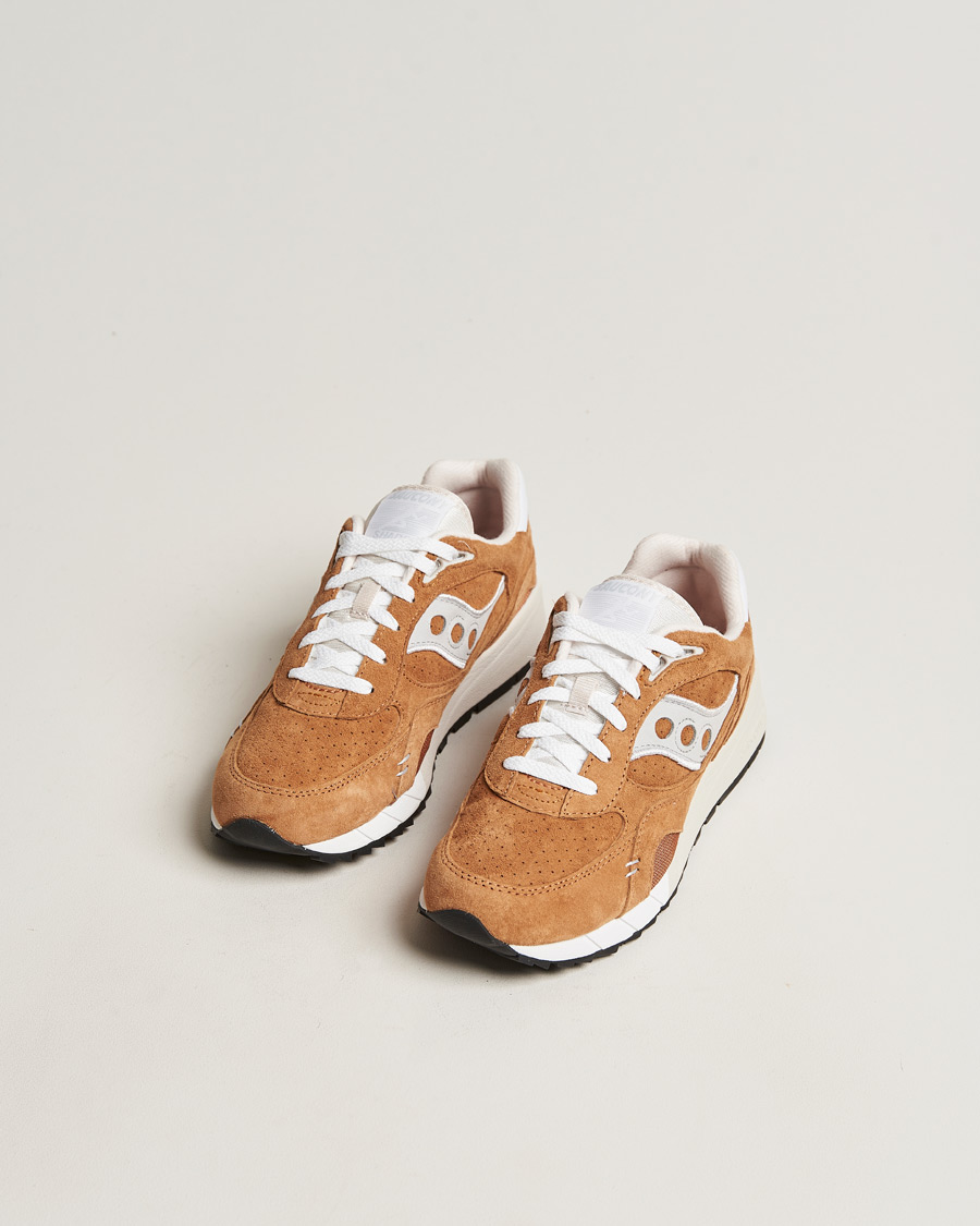 Herre | Saucony Shadow 6000 Suede Sneaker Khaki | Saucony | Shadow 6000 Suede Sneaker Khaki
