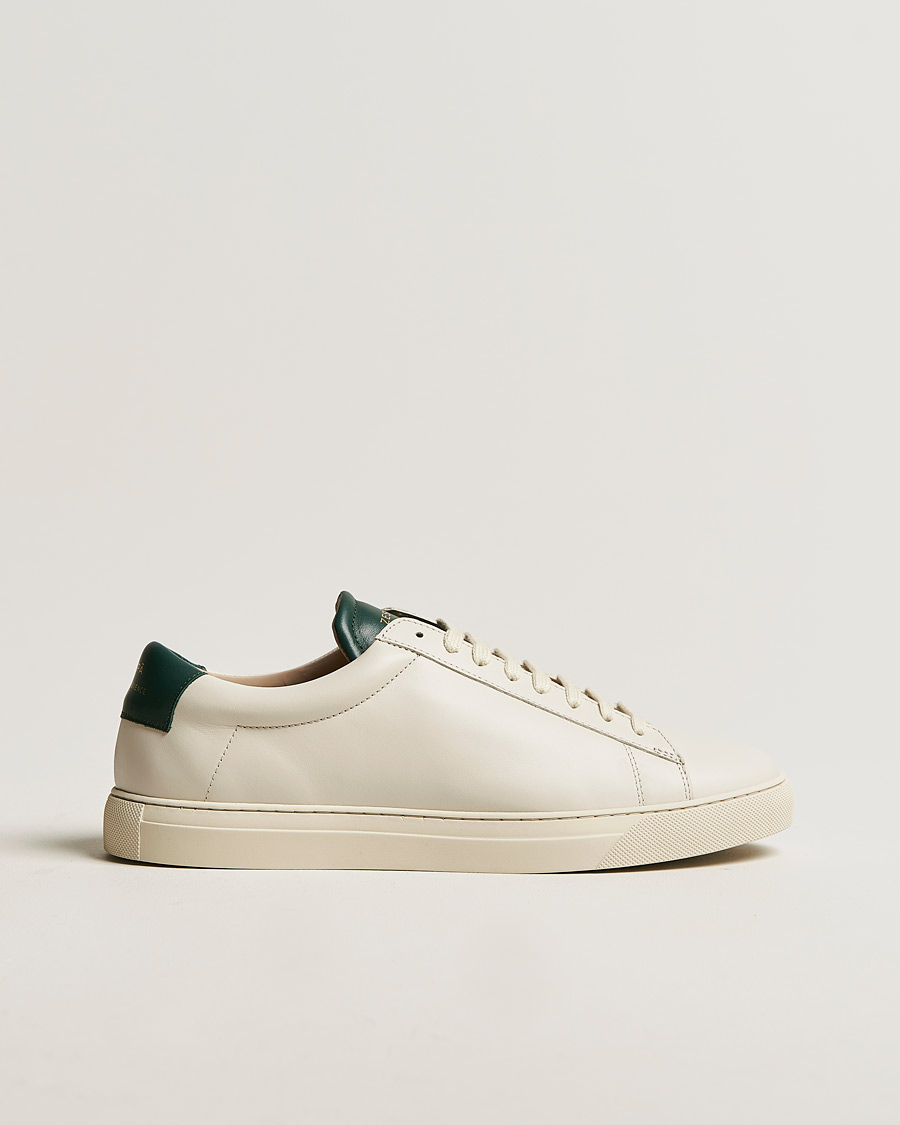 Herre | Zespà ZSP4 Nappa Leather Sneakers Off White/Vert Sombre | Zespà | ZSP4 Nappa Leather Sneakers Off White/Vert Sombre