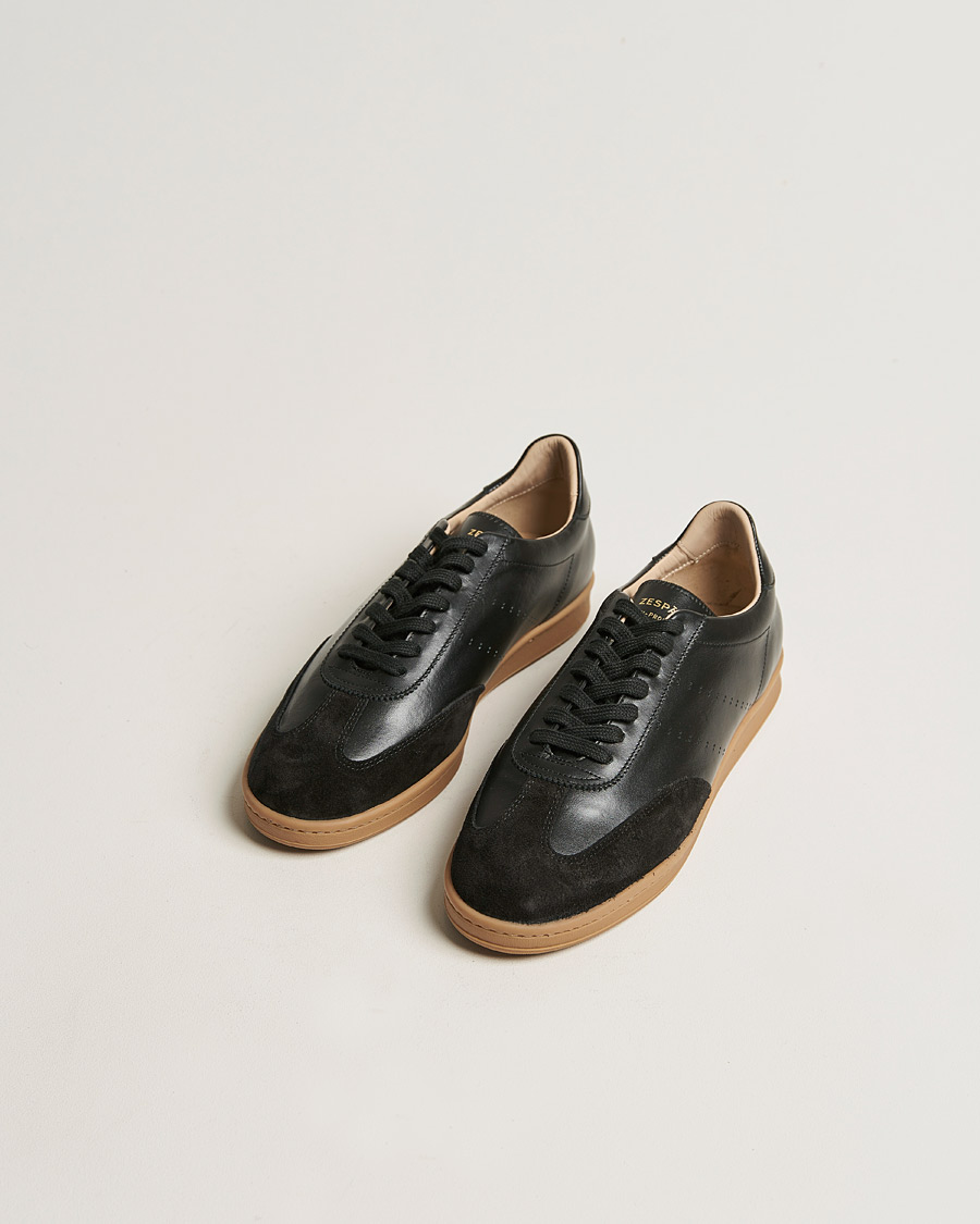 Herre | Zespà ZSP GT Calf Nappa Leather Sneakers Black | Zespà | ZSP GT Calf Nappa Leather Sneakers Black