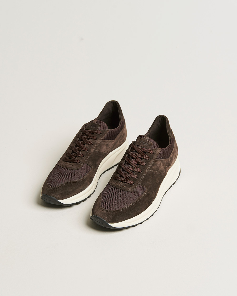 Herre | C.QP Stride Suede/Nylon Runner Dark Brown | CQP | C.QP Stride Suede/Nylon Runner Dark Brown