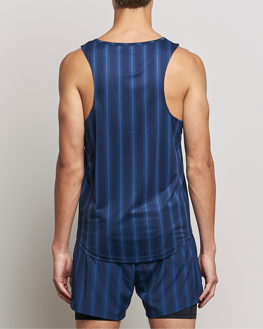 Herre | T-Shirts | NN07 | Combat Singlet Navy Stripe