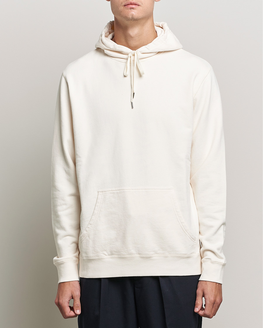 Herre | Trøjer | Sunspel | Loopback Hoodie Archive White