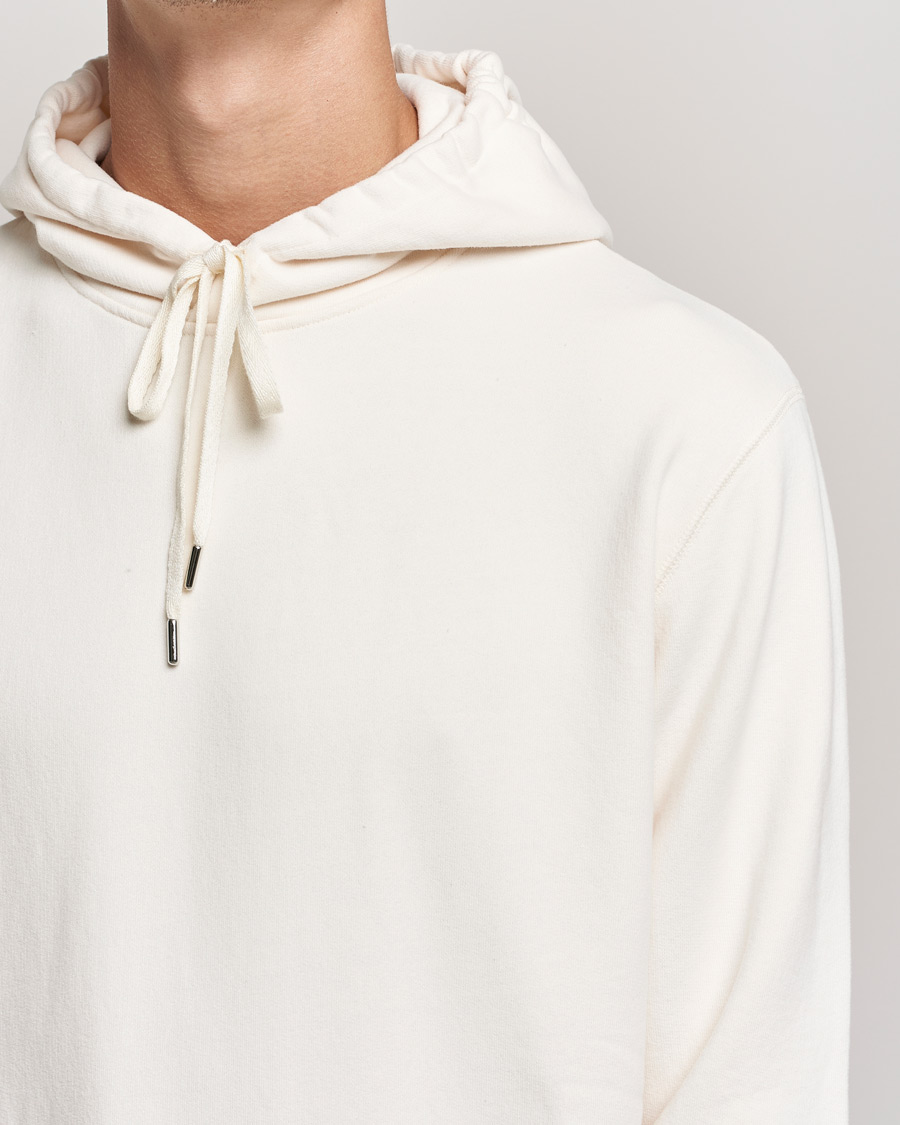 Herre | Trøjer | Sunspel | Loopback Hoodie Archive White