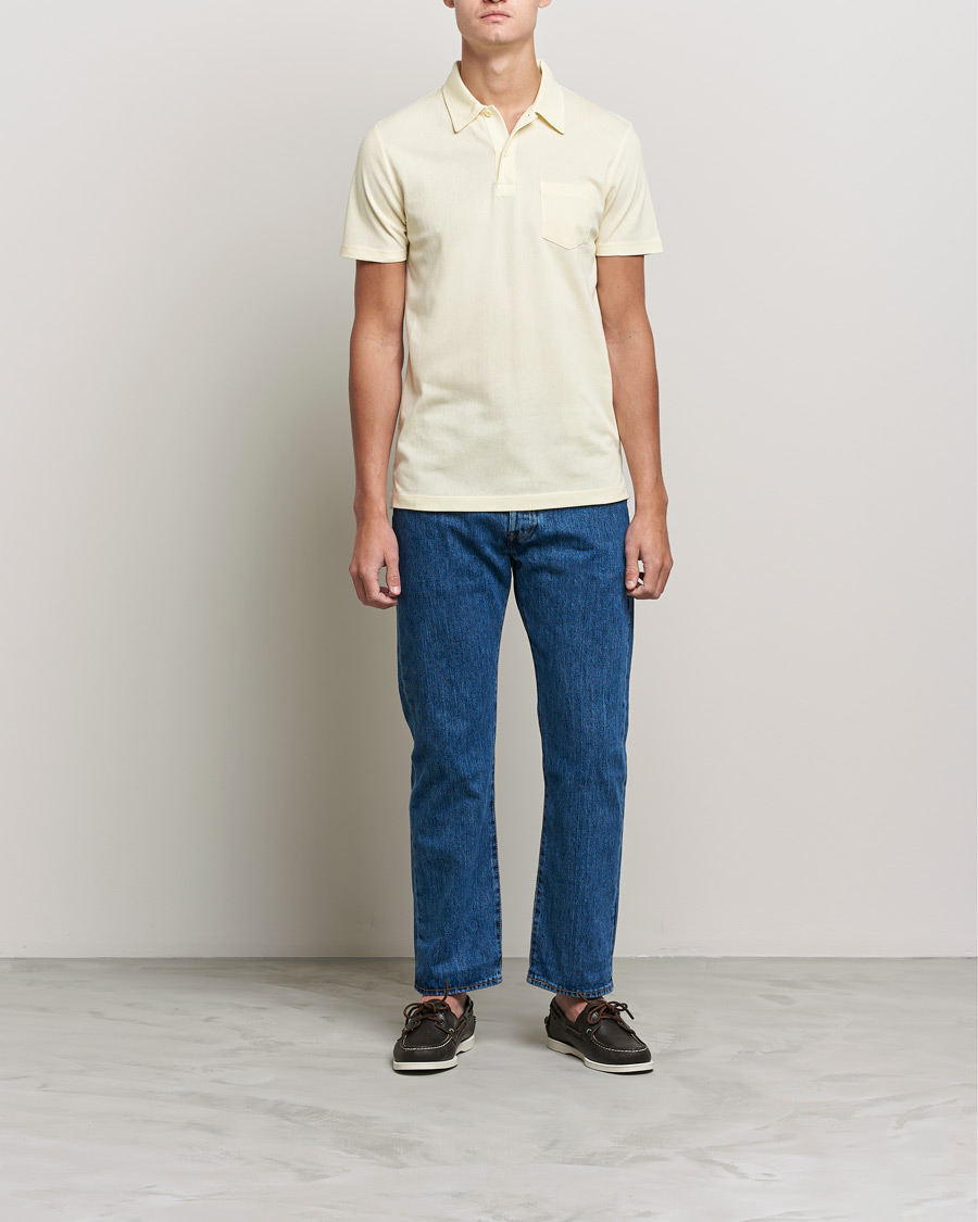 Herre | Polotrøjer | Sunspel | Riviera Polo Shirt Lemon