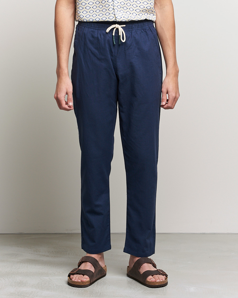 Herr | Linnebyxor | OAS | Linen Long Pants Navy