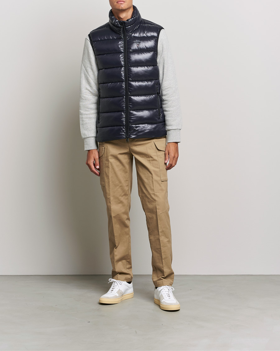 Herre | Jakker | Aeronautica Militare | Padded Gilet Blu Scuro