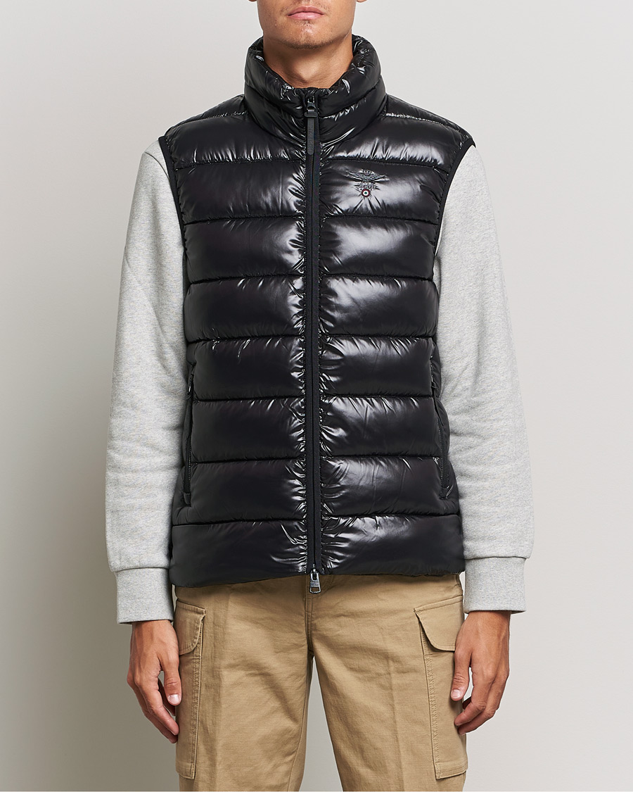 Herre | Jakker | Aeronautica Militare | Padded Gilet Jet Black