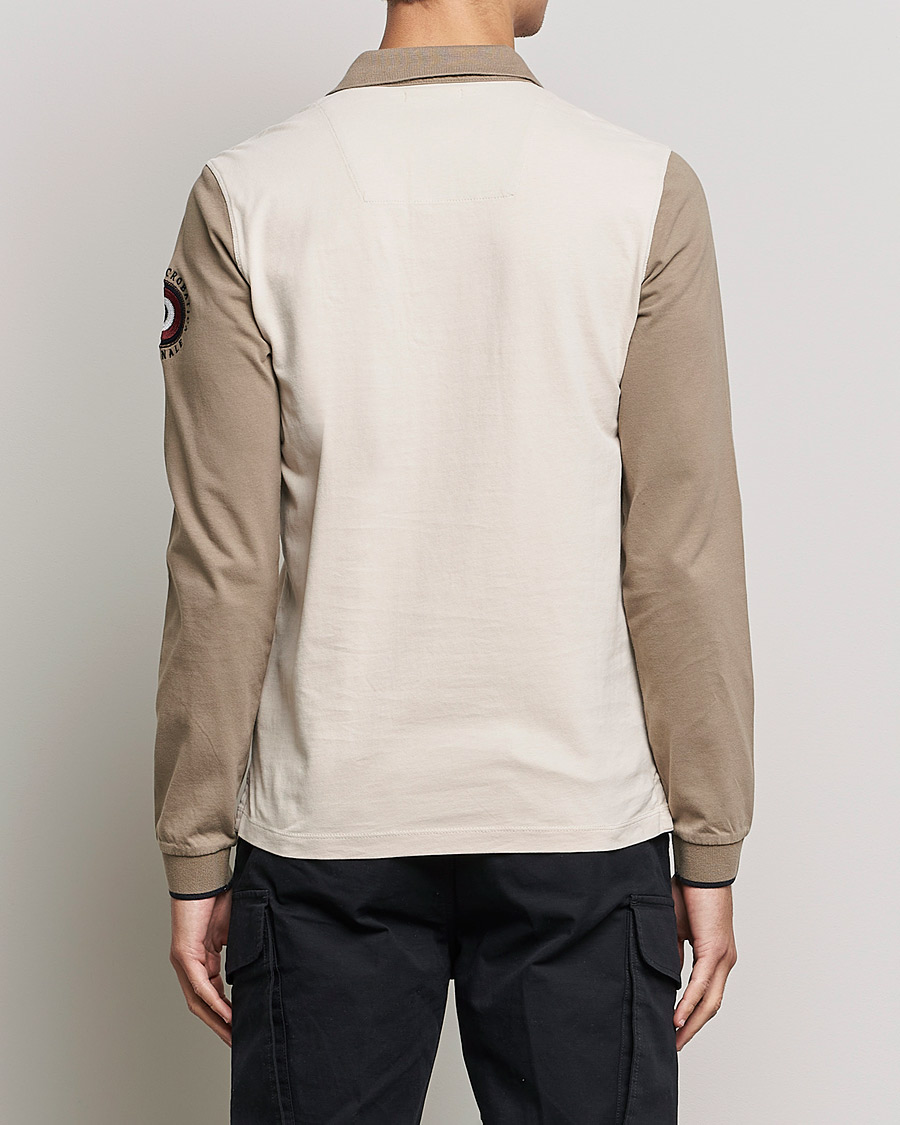 Herre | Trøjer | Aeronautica Militare | Long Sleeve Logo Polo Tortora