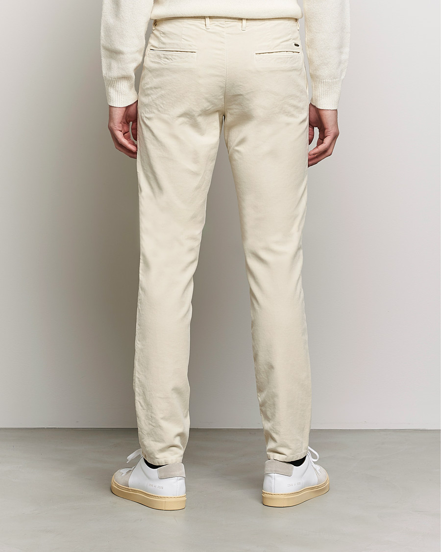 Herre | Bukser | Incotex | Slim Fit Vintage Moleskine Slacks Light Beige