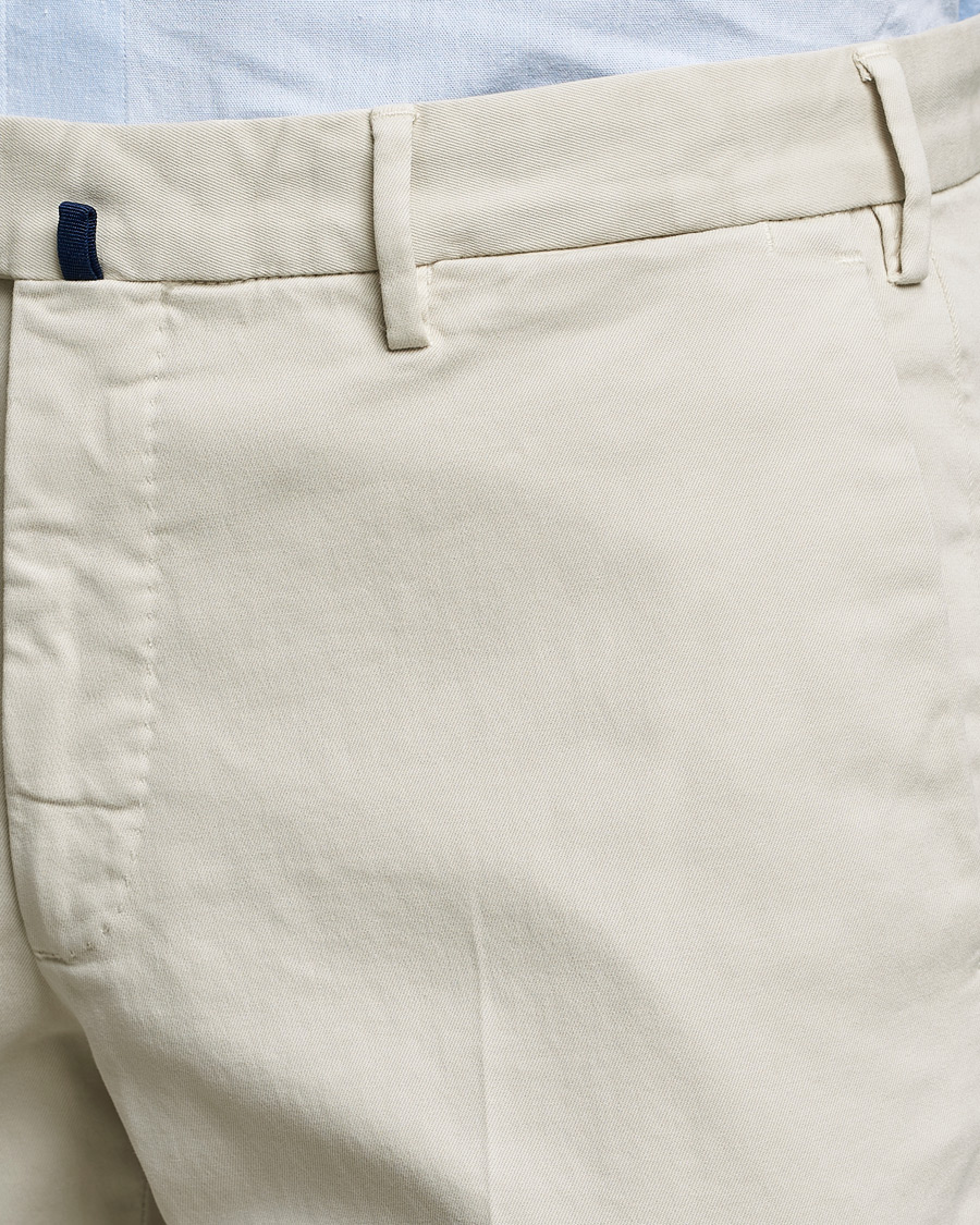 Herre | Bukser | Incotex | Slim Fit Cotton Stretch Chinos Light Beige
