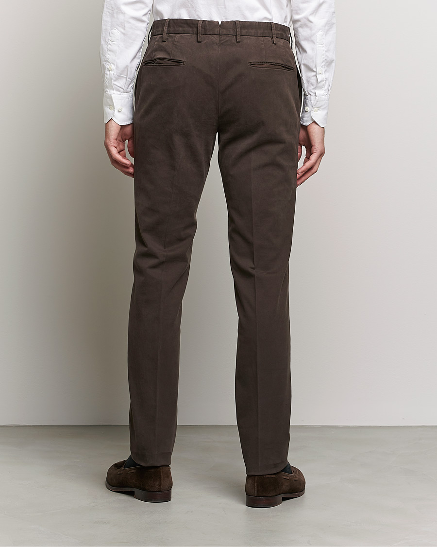 Herre | Bukser | Incotex | Slim Fit Cotton Stretch Chinos Dark Brown