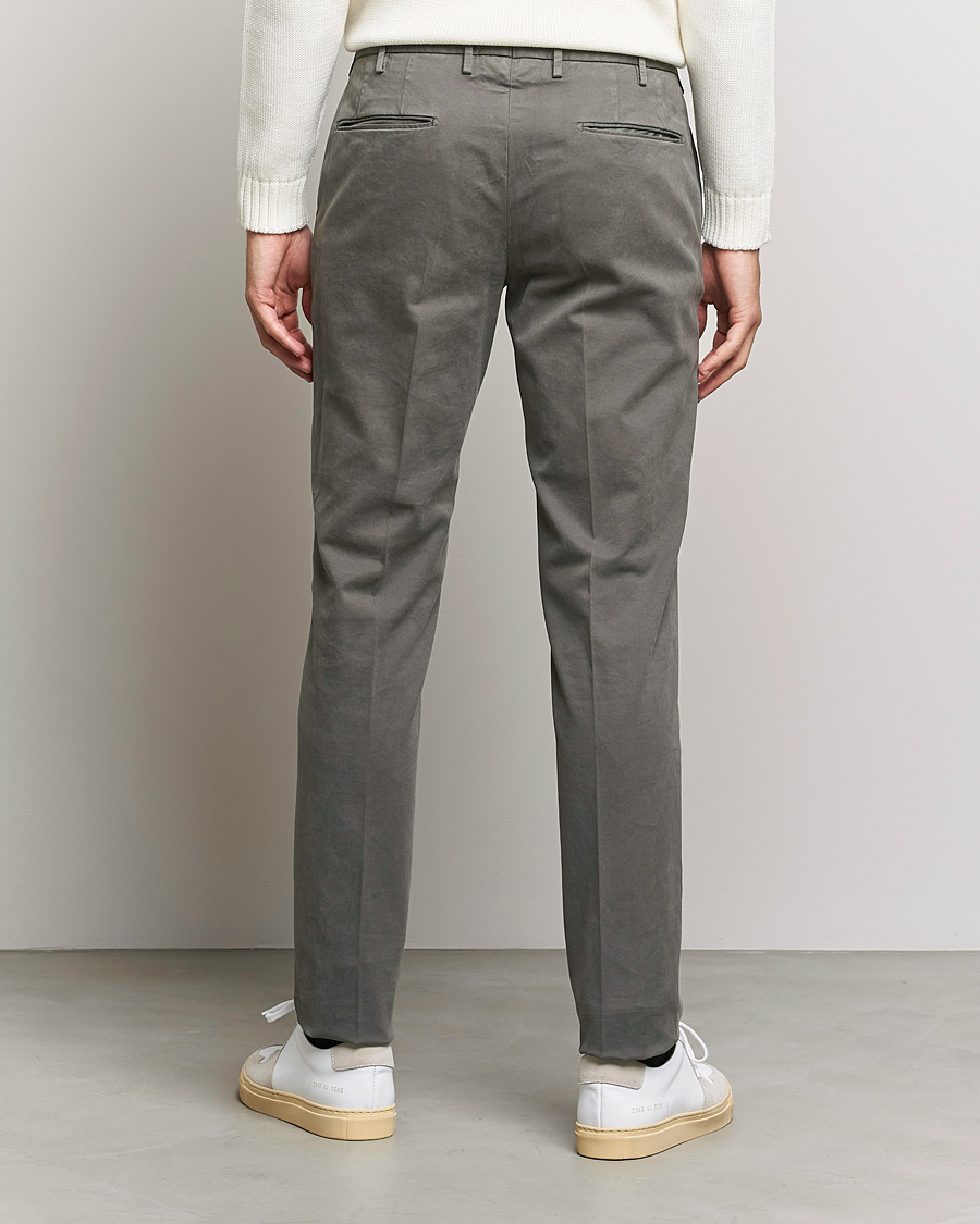 Herre | Bukser | Incotex | Slim Fit Cotton Stretch Chinos Grey