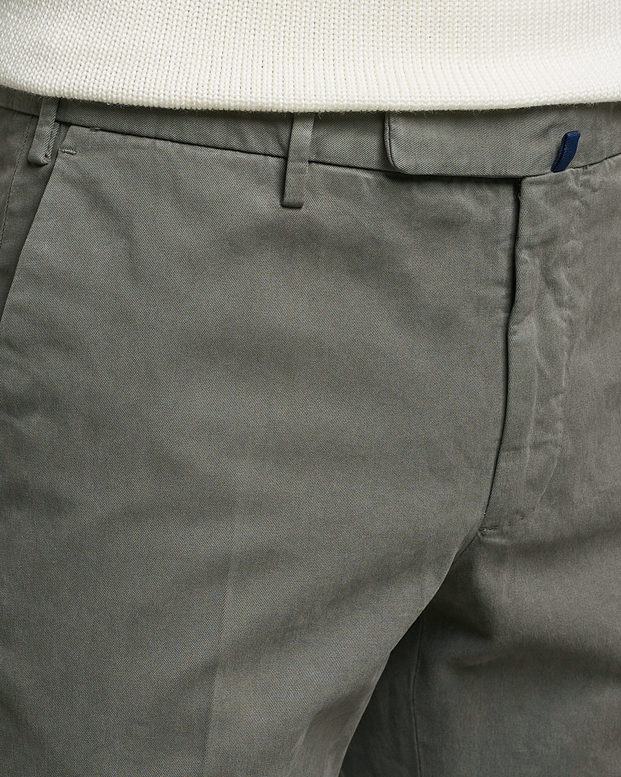 Herre | Bukser | Incotex | Slim Fit Cotton Stretch Chinos Grey
