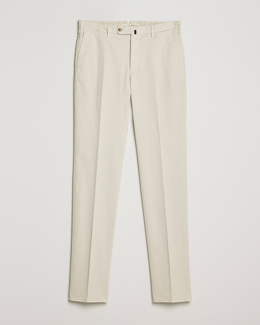 Herre | Bukser | Incotex | Regular Fit Cotton Stretch Chinos Light Beige