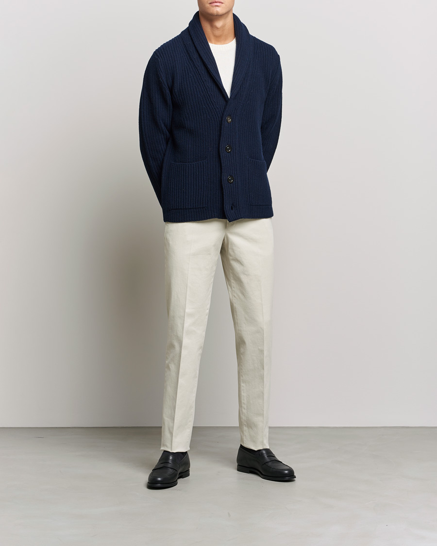 Herre | Bukser | Incotex | Regular Fit Cotton Stretch Chinos Light Beige