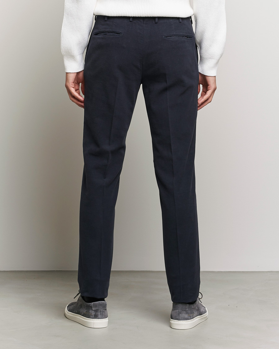 Herre | Bukser | Incotex | Slim Fit Luxury Moleskine Trousers Navy