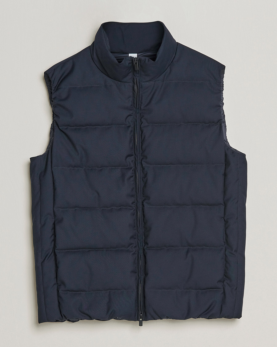 Herre | Jakker | Slowear | Tekno Sartorial Wool Down Vest Navy