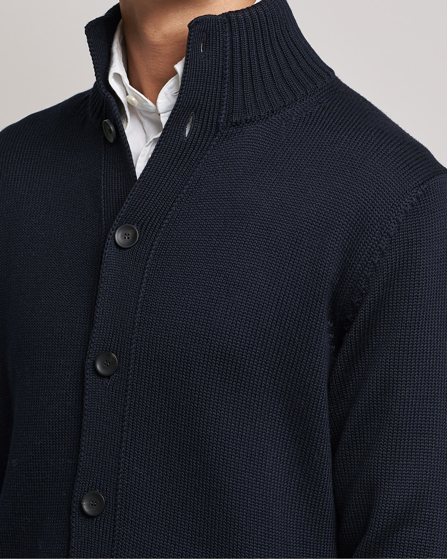 Herre | Trøjer | Zanone | Virgin Merino Wool Chioto Cardigan Navy