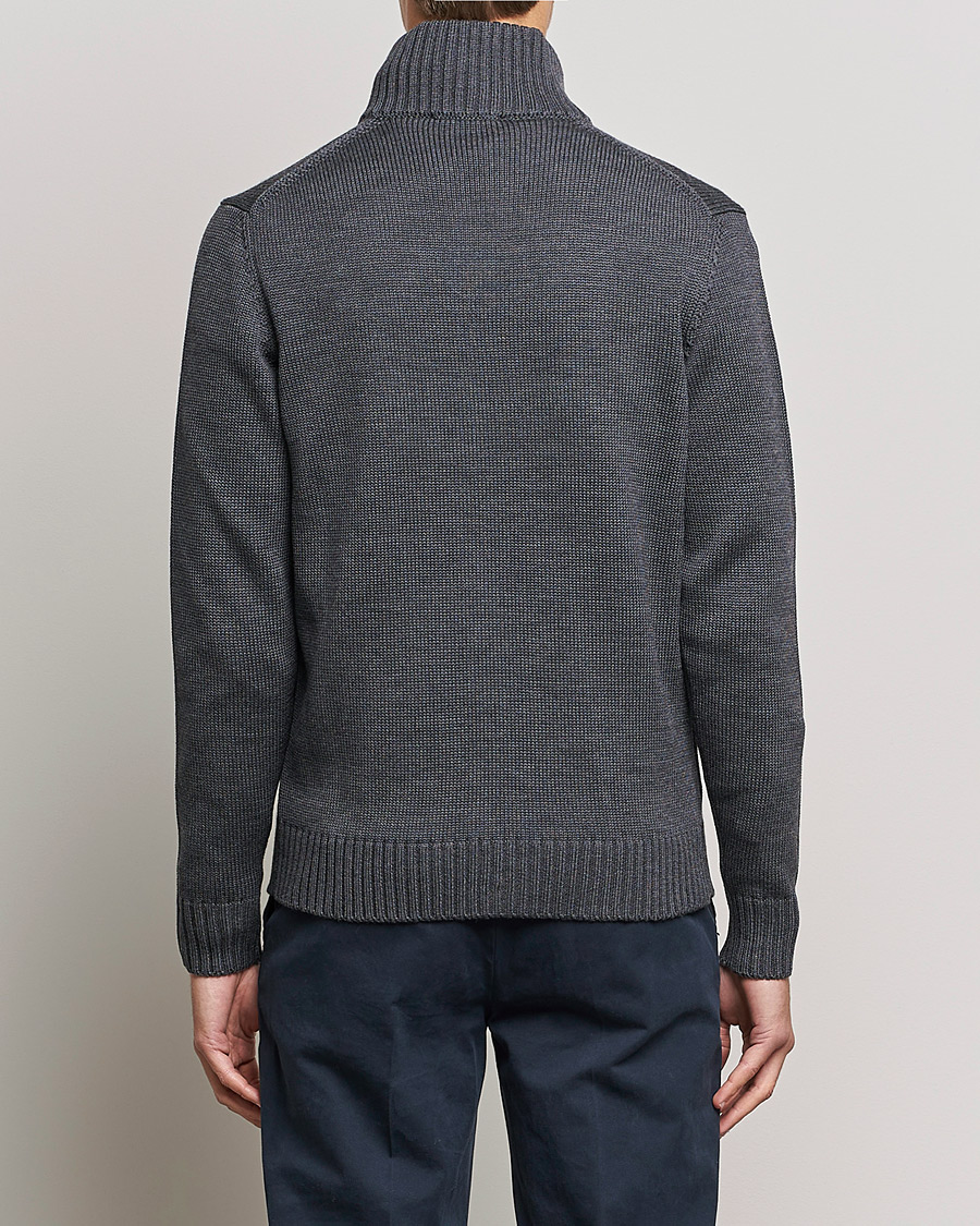 Herre | Trøjer | Zanone | Virgin Merino Wool Chioto Cardigan Grey Melange