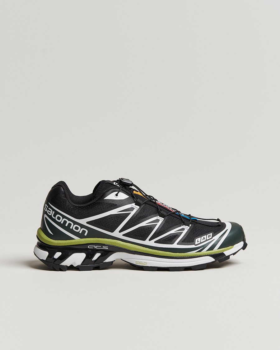 Herre | Salomon XT-6 Running Sneakers Black/Green | Salomon | XT-6 Running Sneakers Black/Green