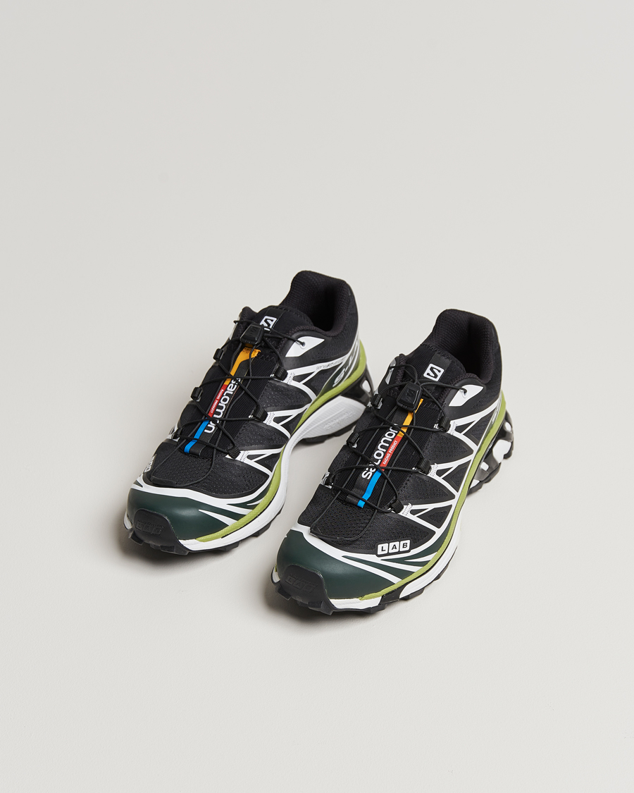 Herre | Salomon XT-6 Running Sneakers Black/Green | Salomon | XT-6 Running Sneakers Black/Green