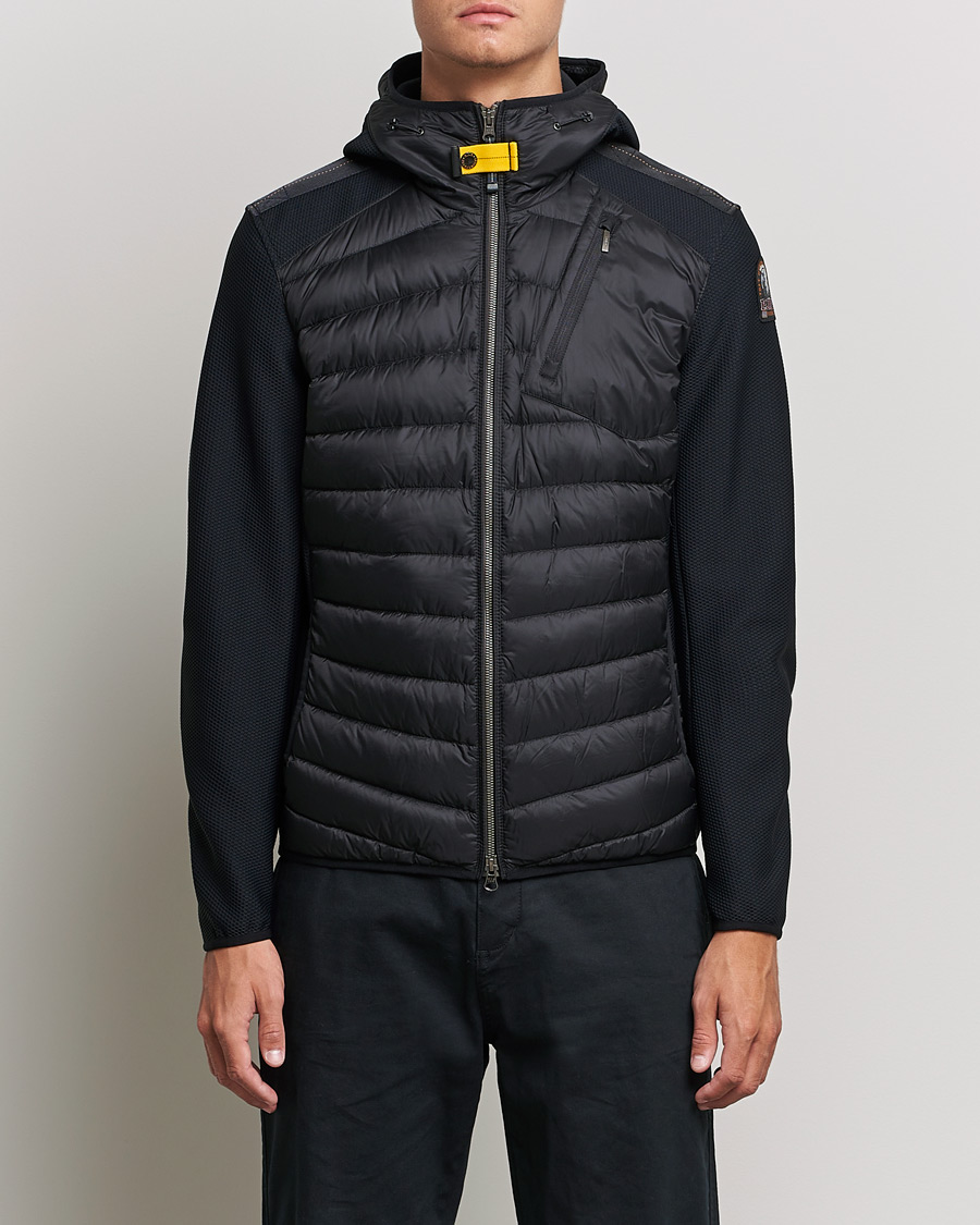 Herre | Tøj | Parajumpers | Nolan Hybrid Hooded Jacket Black