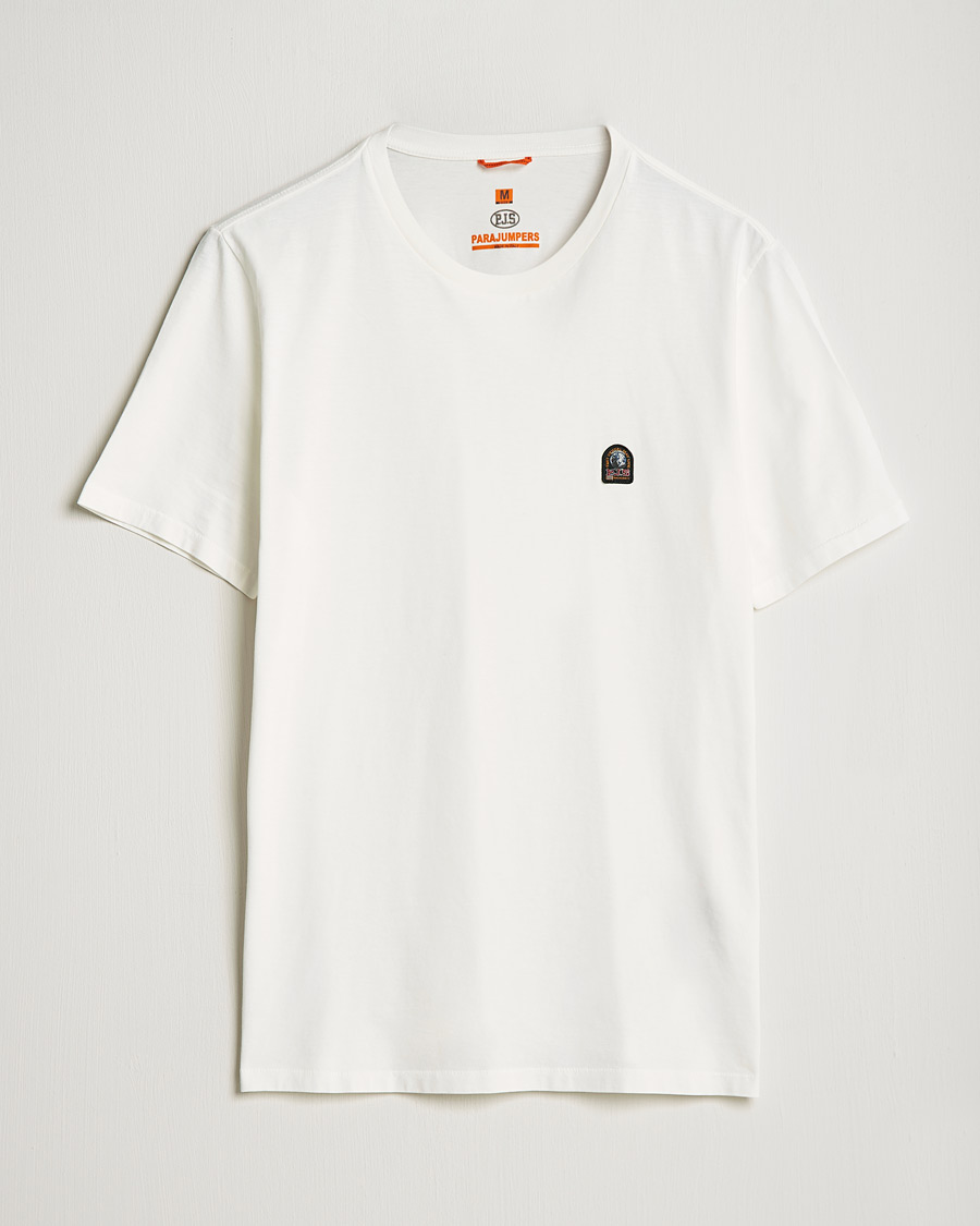 Herre | T-Shirts | Parajumpers | Basic Cotton Tee Off White