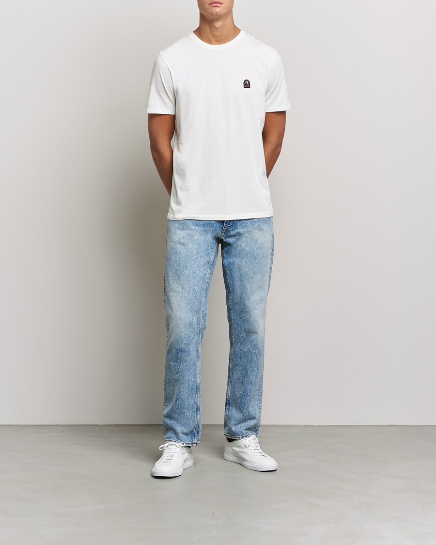 Herre | T-Shirts | Parajumpers | Basic Cotton Tee Off White