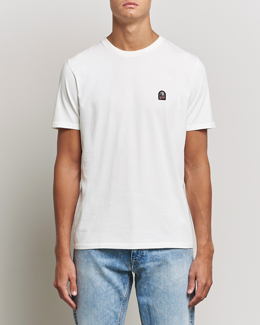 Herre | T-Shirts | Parajumpers | Basic Cotton Tee Off White