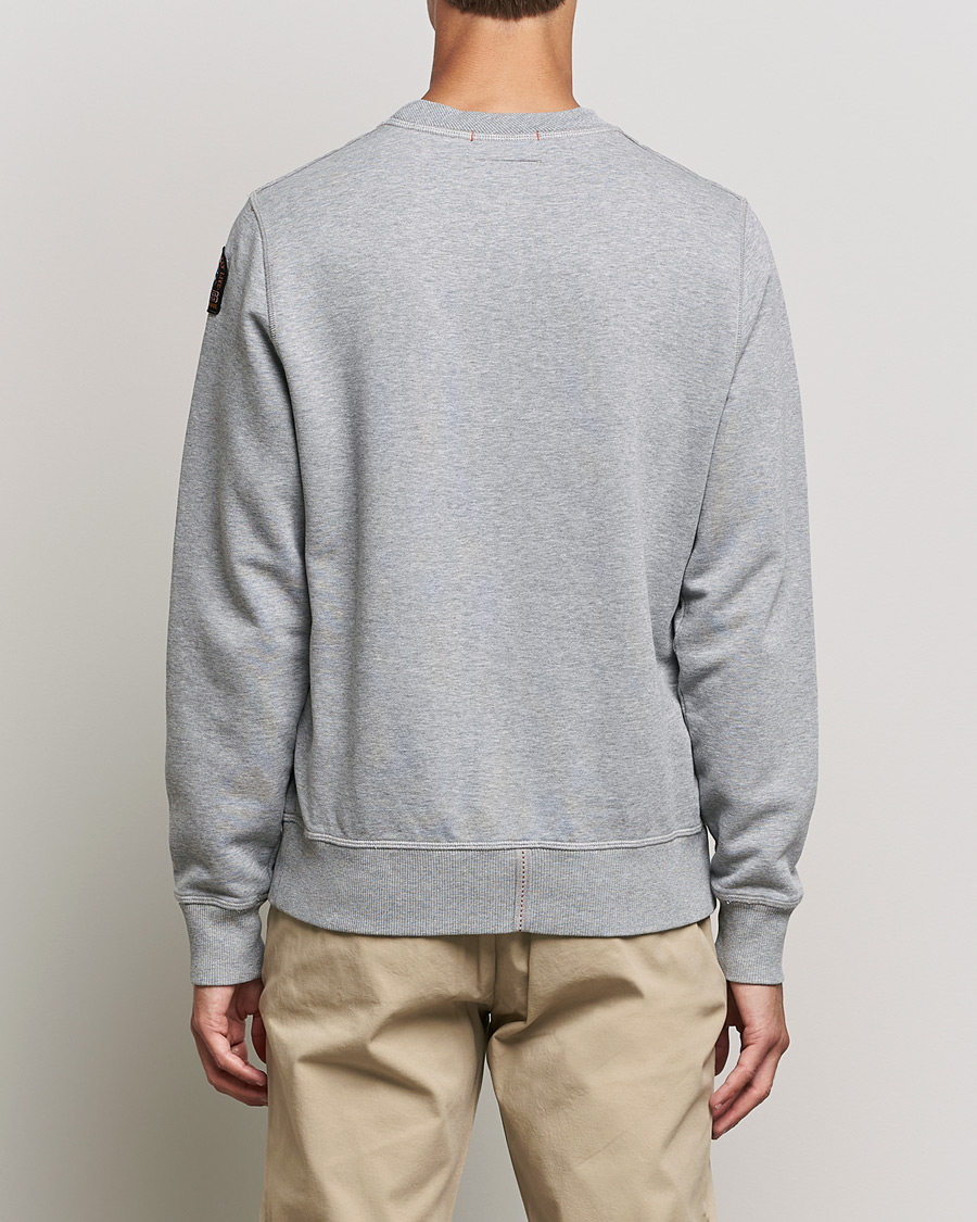 Herre | Trøjer | Parajumpers | Basic Cotton Fleece Sweatshirt Silver Melange