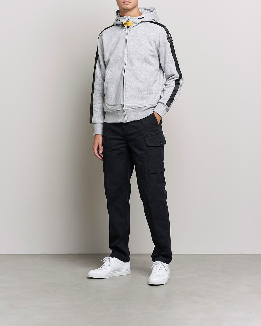 Herre | Trøjer | Parajumpers | Aldrin Full-Zip Hoodie Steel Melange
