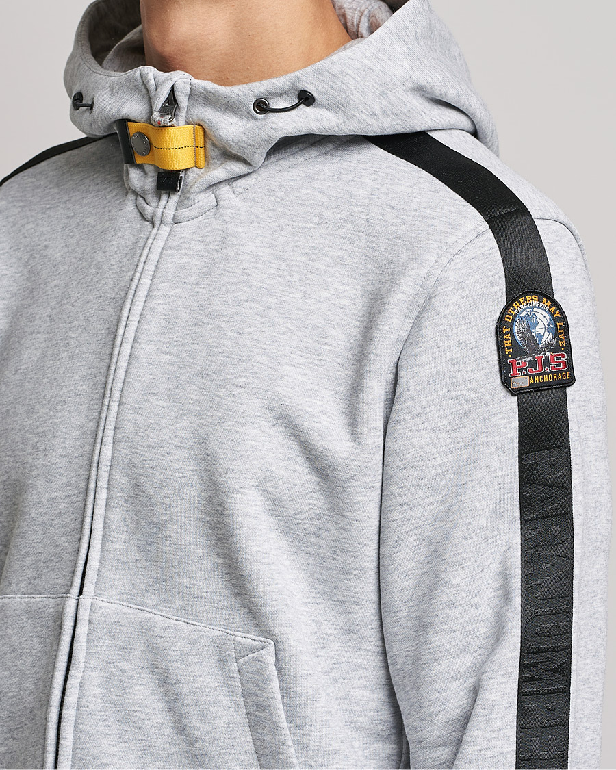 Herre | Trøjer | Parajumpers | Aldrin Full-Zip Hoodie Steel Melange