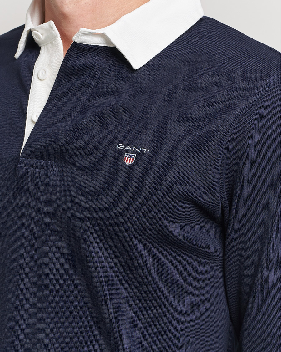 Herre | Trøjer | GANT | Original Solid Heavy Rugger Evening Blue