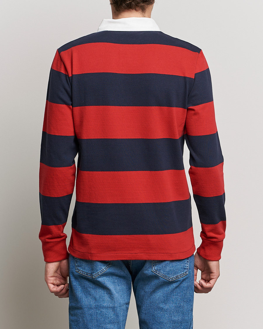Herre | Trøjer | GANT | Original Barstripe Heavy Rugger Ruby Red