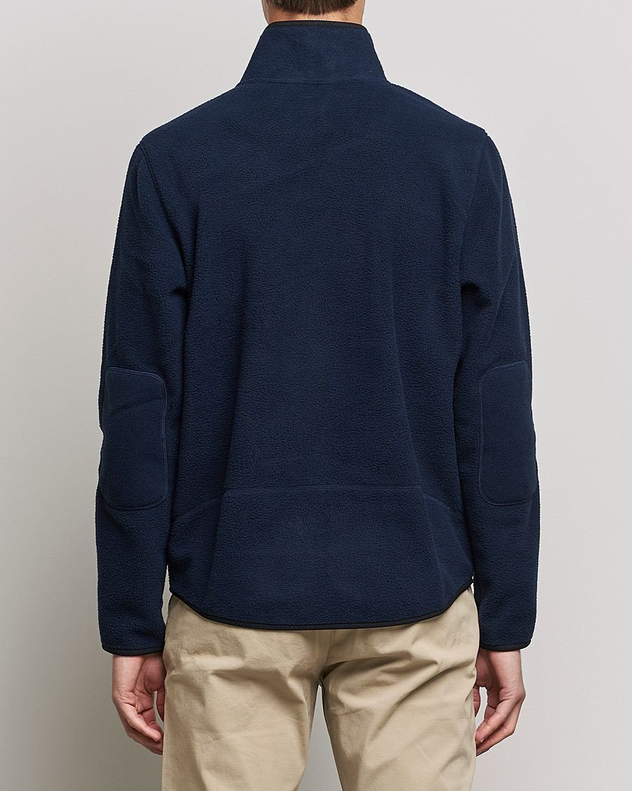 Herre | Trøjer | GANT | Sherpa Fleece Full Zip Evening Blue