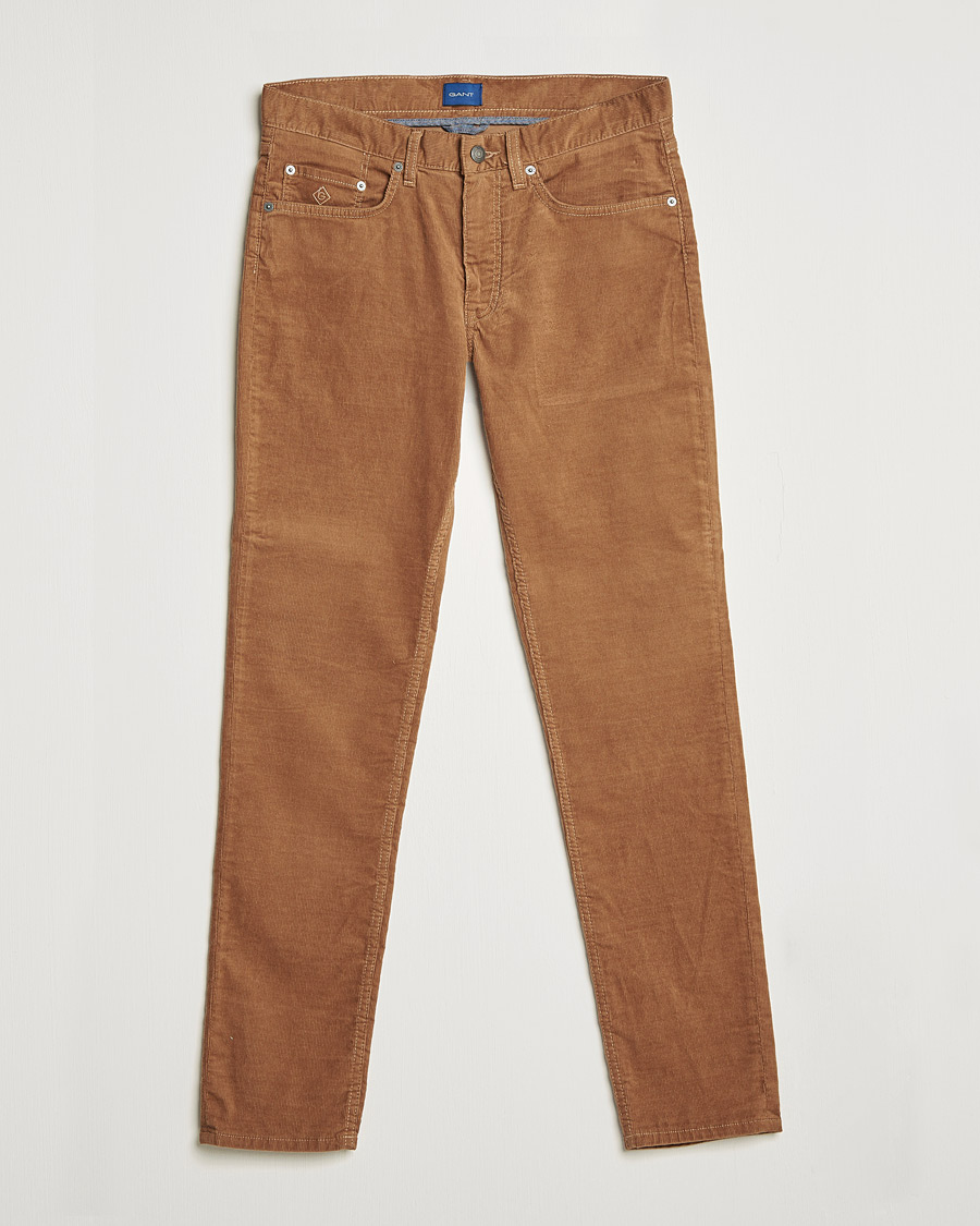 Herre | Bukser | GANT | Hayes Cord Jeans Roasted Walnut