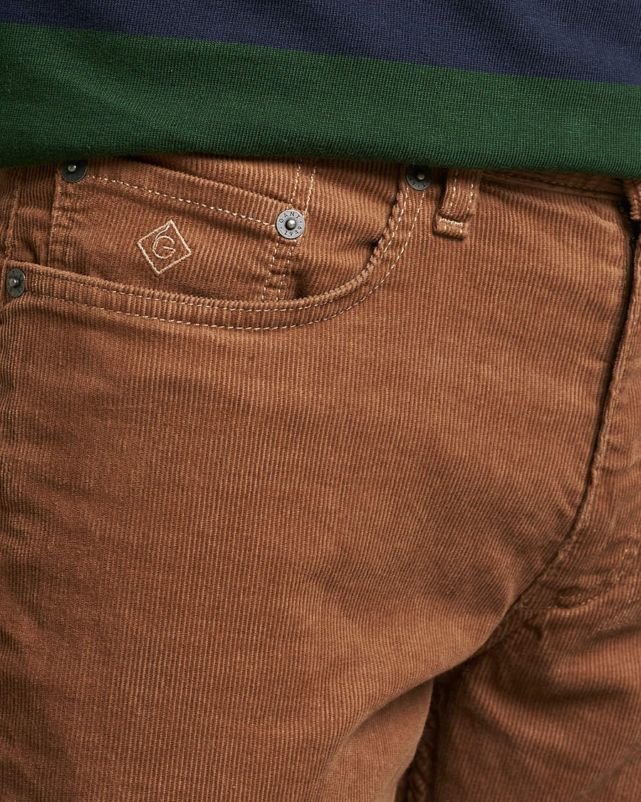 Herre | Bukser | GANT | Hayes Cord Jeans Roasted Walnut
