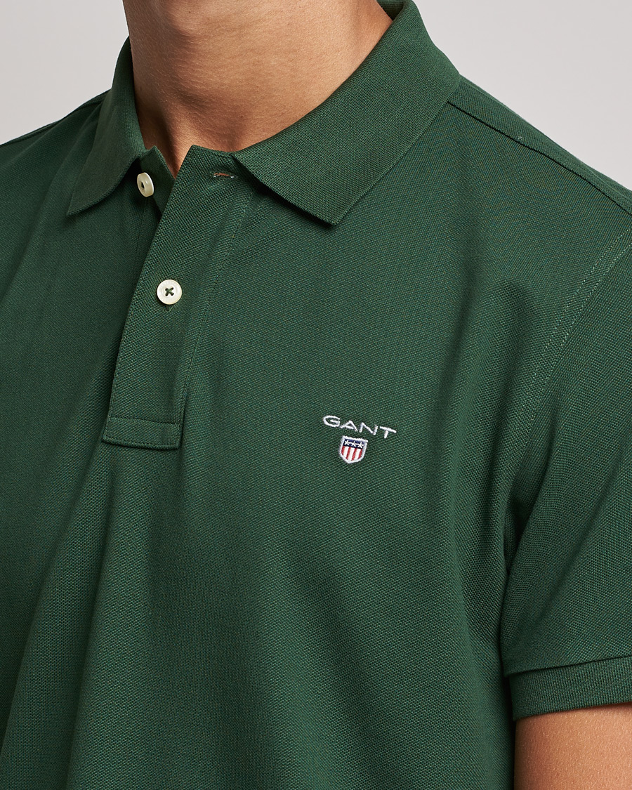 Herre | Polotrøjer | GANT | The Original Polo Storm Green