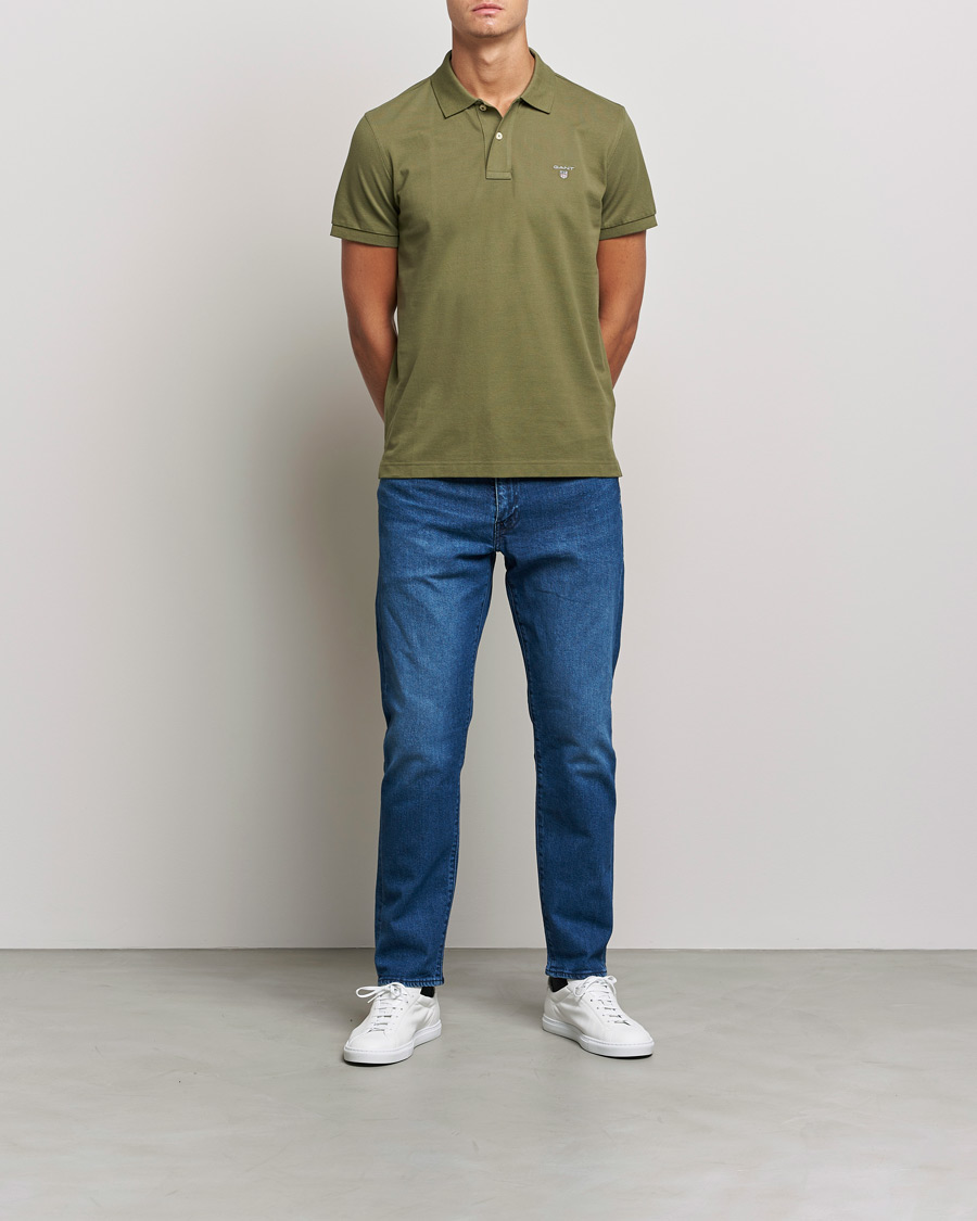 Herre | Polotrøjer | GANT | The Original Polo Hunter Green