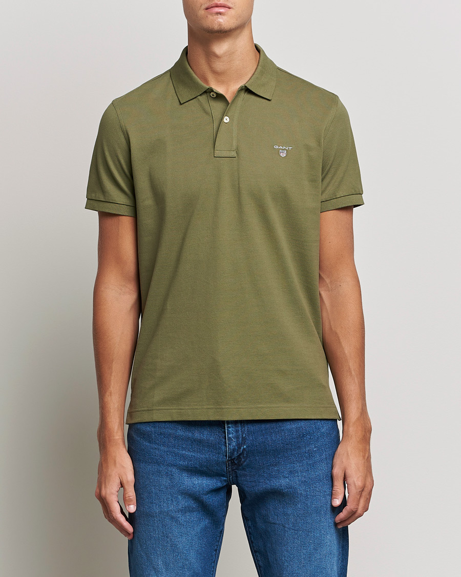 Herre | Polotrøjer | GANT | The Original Polo Hunter Green