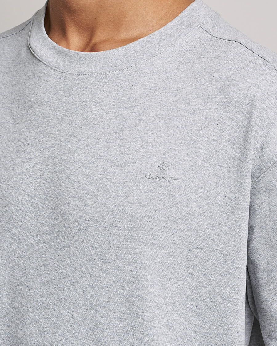 Herre | Pyjamas & Morgenkåber | GANT | Premium Loungewear Set Light Grey Melange