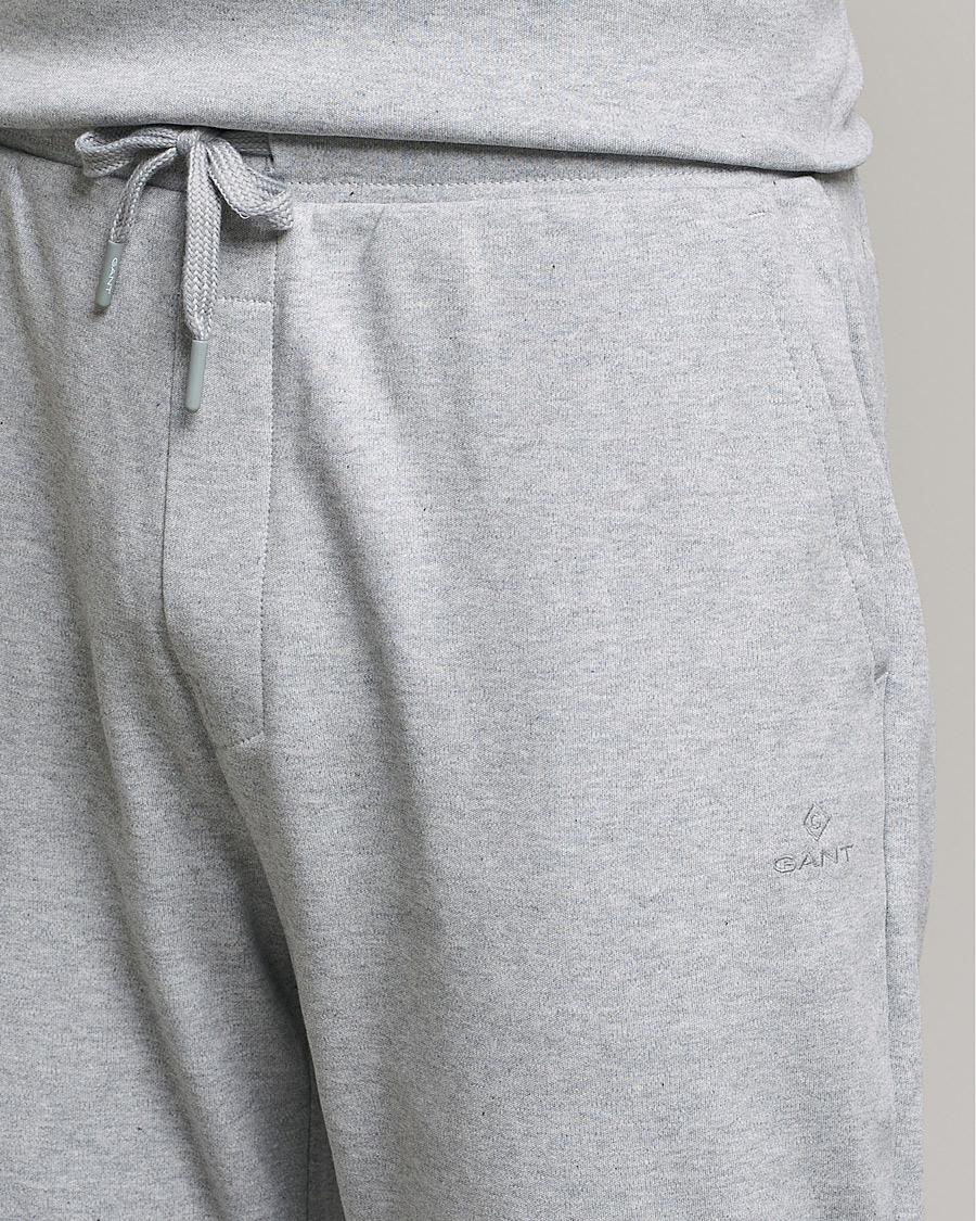 Herre | Pyjamas & Morgenkåber | GANT | Premium Loungewear Set Light Grey Melange