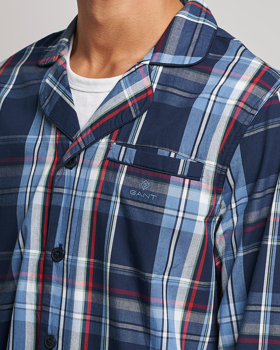 Herre | Pyjamas & Morgenkåber | GANT | Checked Pyjamas Set Classic Blue